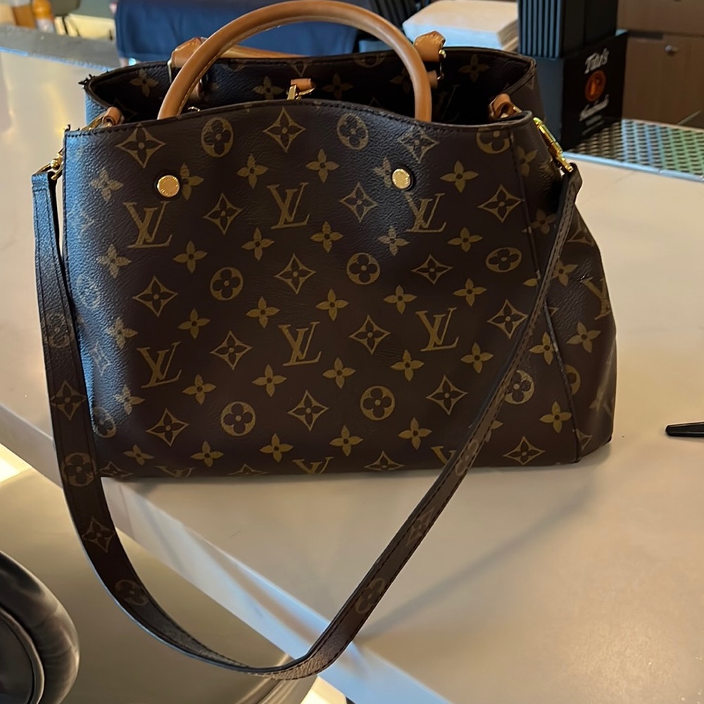 Louis Vuitton Brown Monogram Shoulder Bag